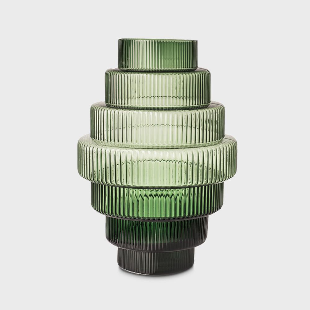 STEPS VASE L Green