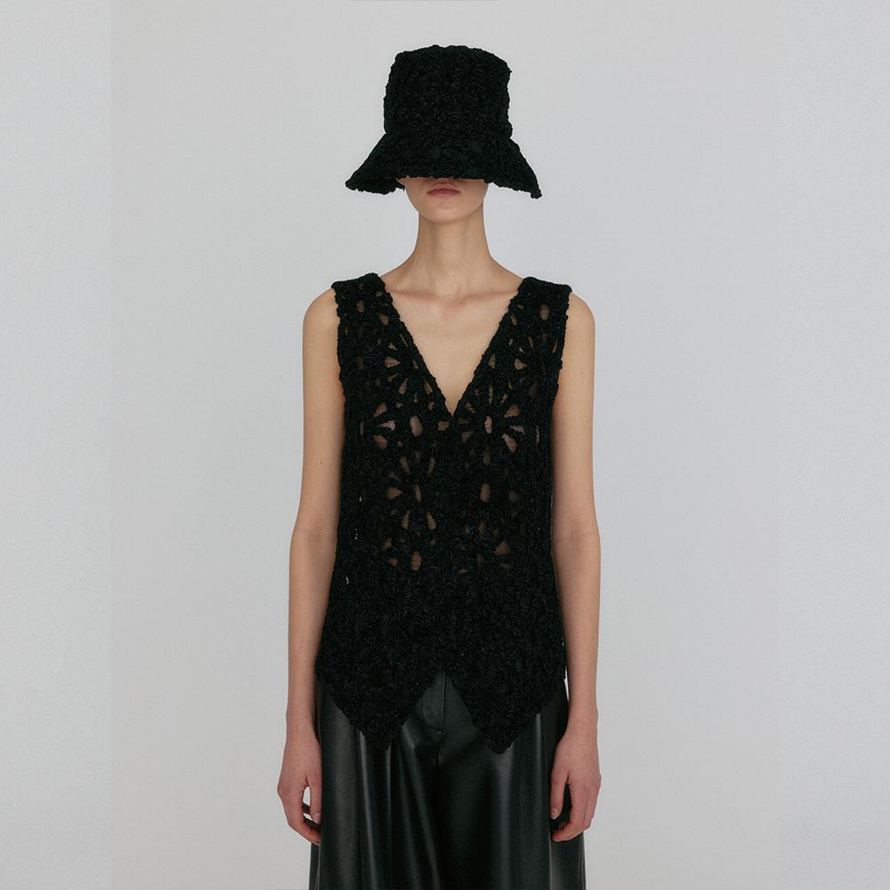 ZIVA Knitted Vest - Black