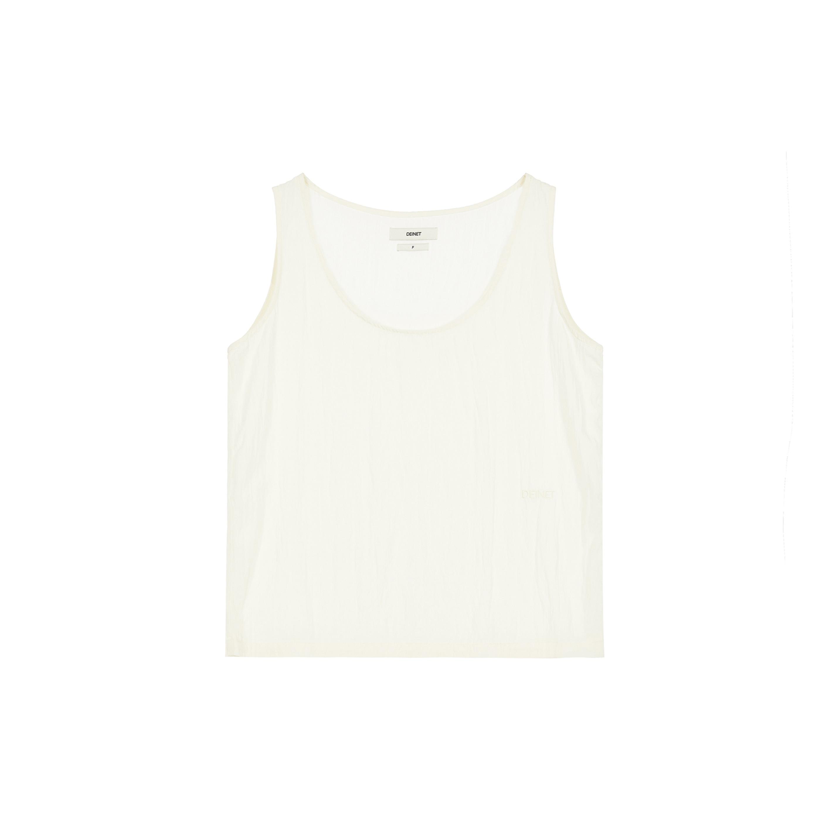 MINIMAL SLEEVELESS IN IVORY
