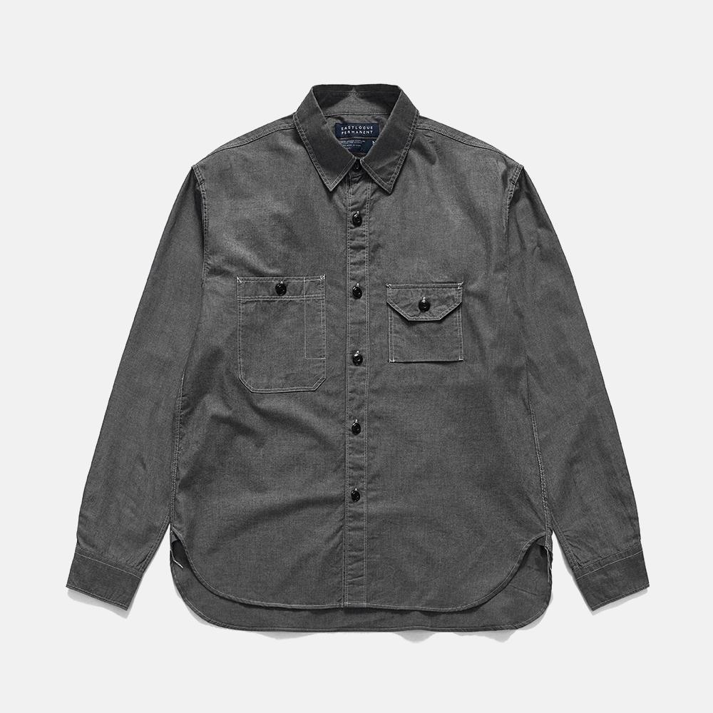 CHAMBRAY WORK SHIRT / CHAMBRAY BLACK
