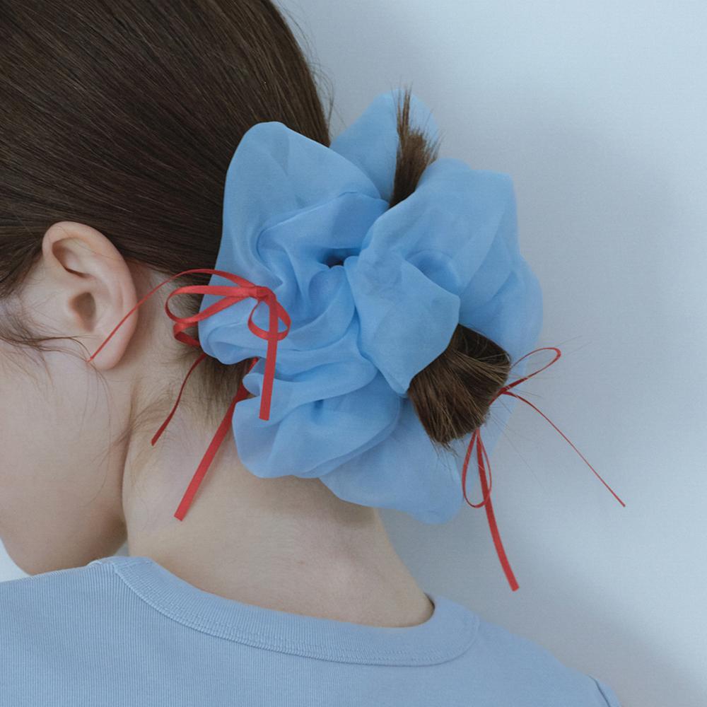 RIBBON ORGANZA SCRUNCHIE - 5 colors
