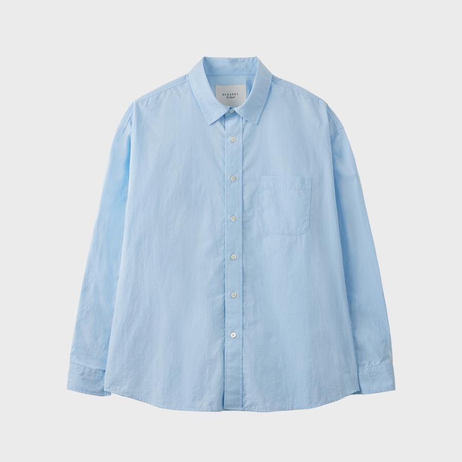 Loose Fit Typewriter Shirt - Soft Sax