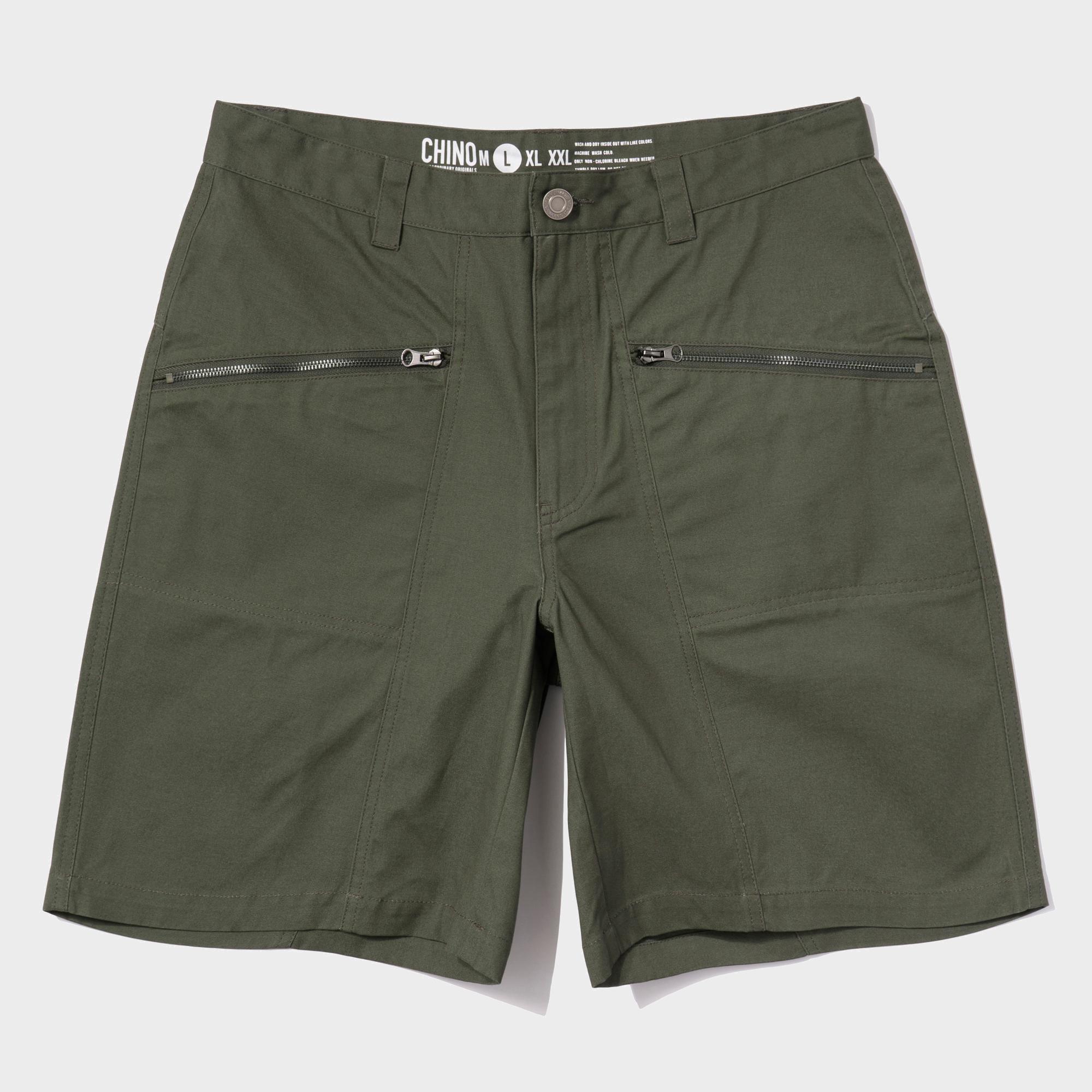COATING CANVAS SHORTS KHAKI