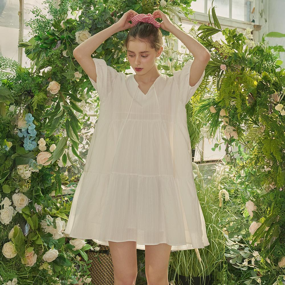 lotsyou_MOMO Puff Mini Dress White