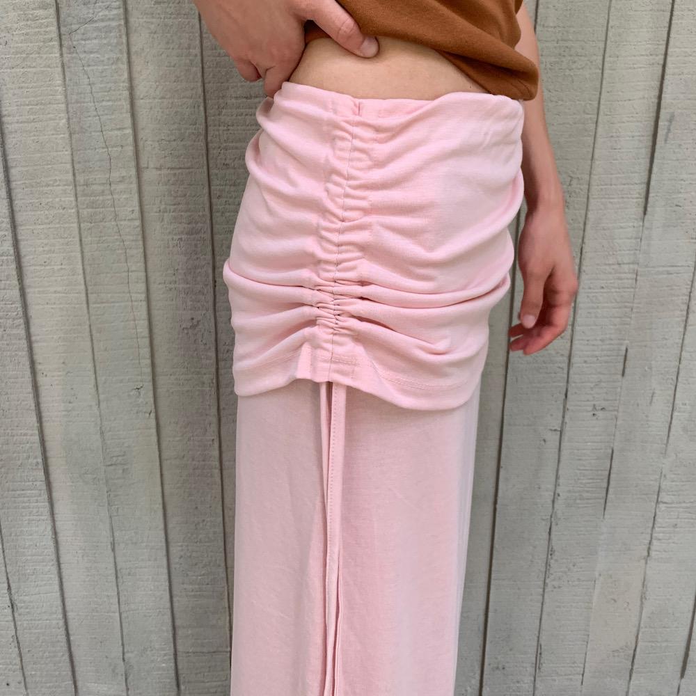 string long skirt 스트링 롱 스커트 (pink)