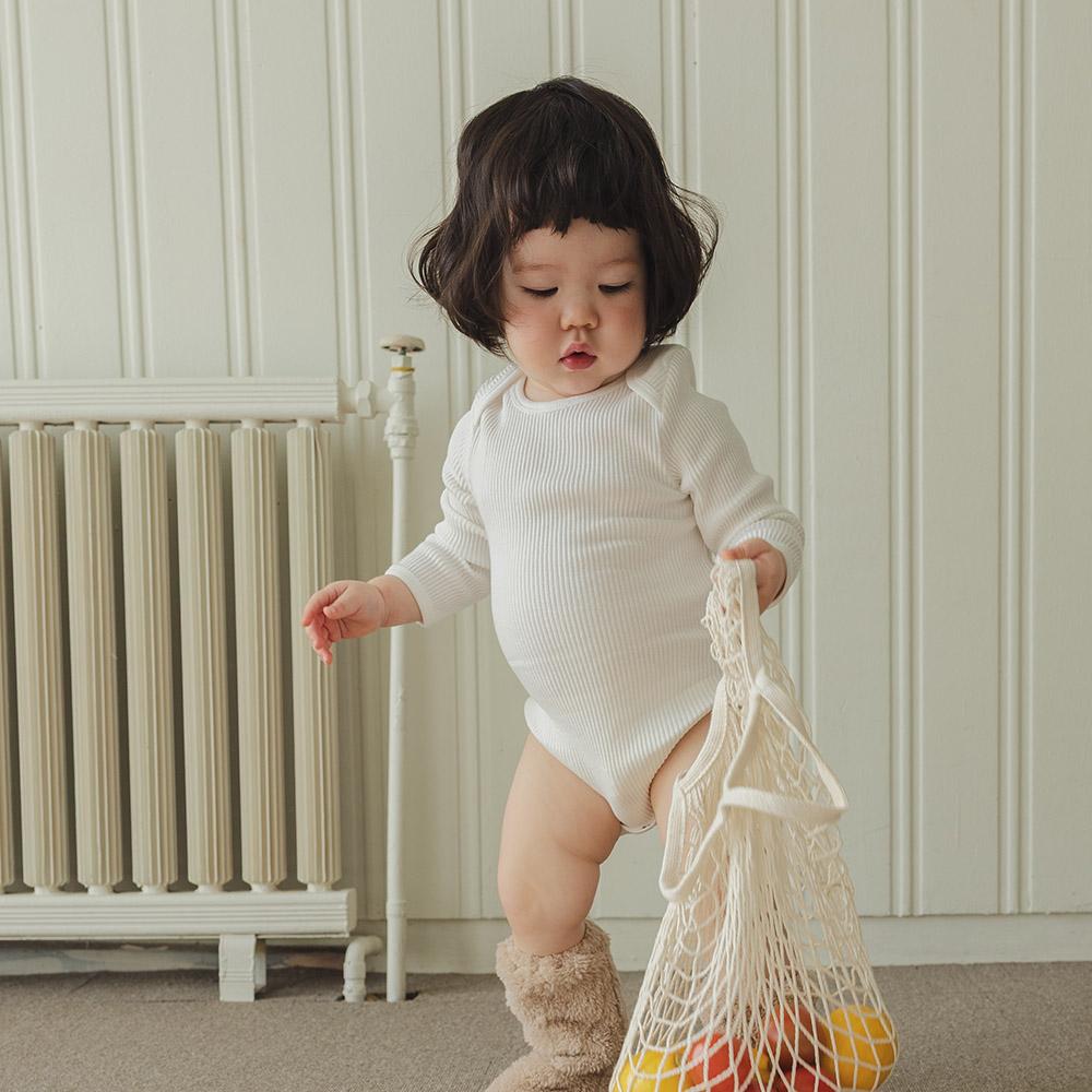 Ribbed Bodysuit Ivory