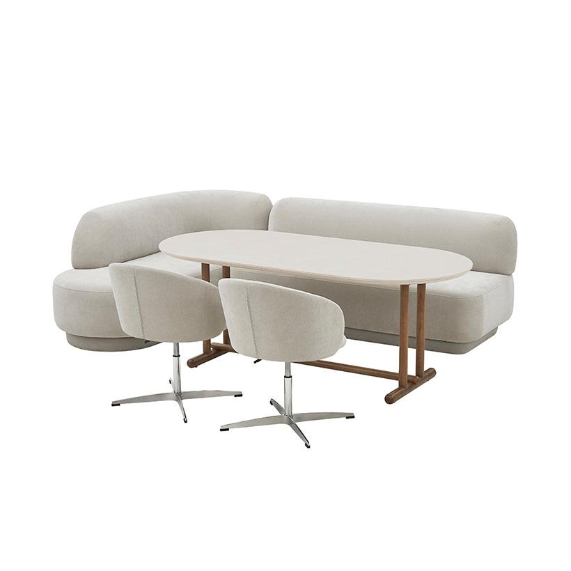 알로 LDK 세라믹테이블 세트 코너/기능형 180cm (좌우 택1)