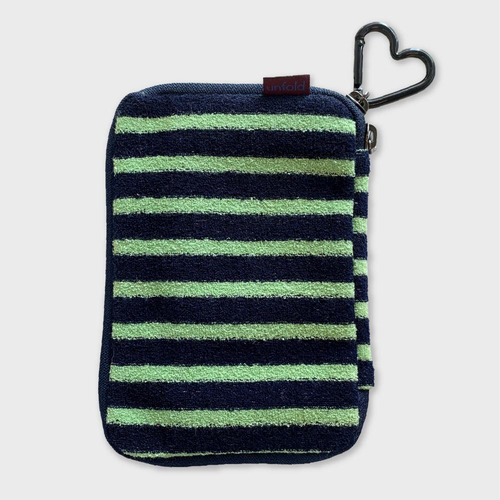 Terry travel wallet (green-navy) 여권지갑