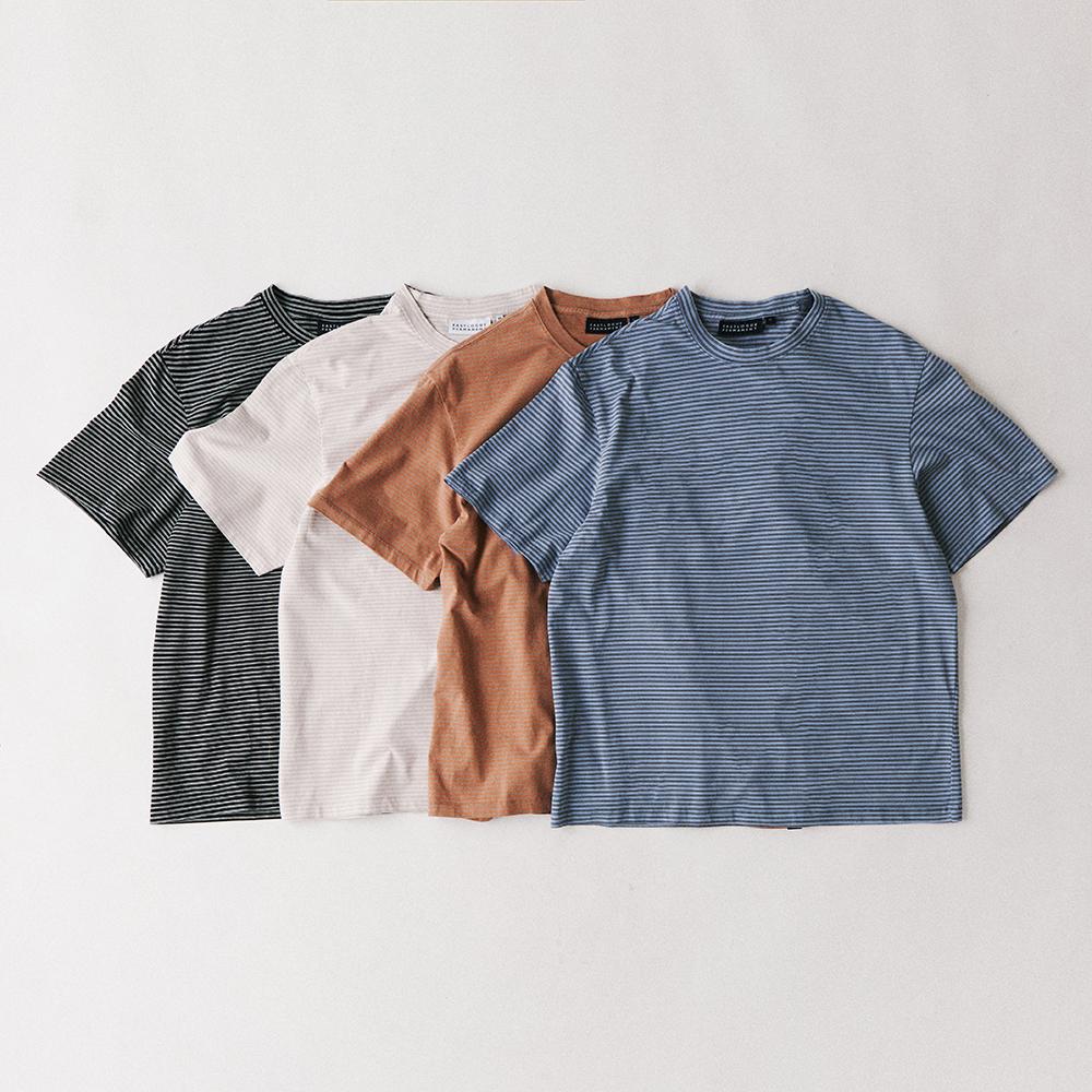 BASIC STRIPE T-SHIRTS (4 COLOR)