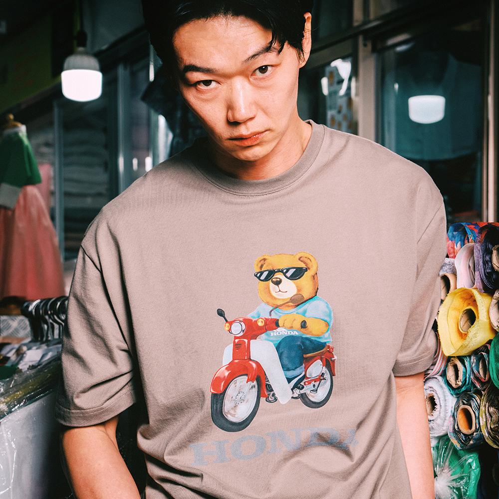 Honda Bear T-Shirt Brown