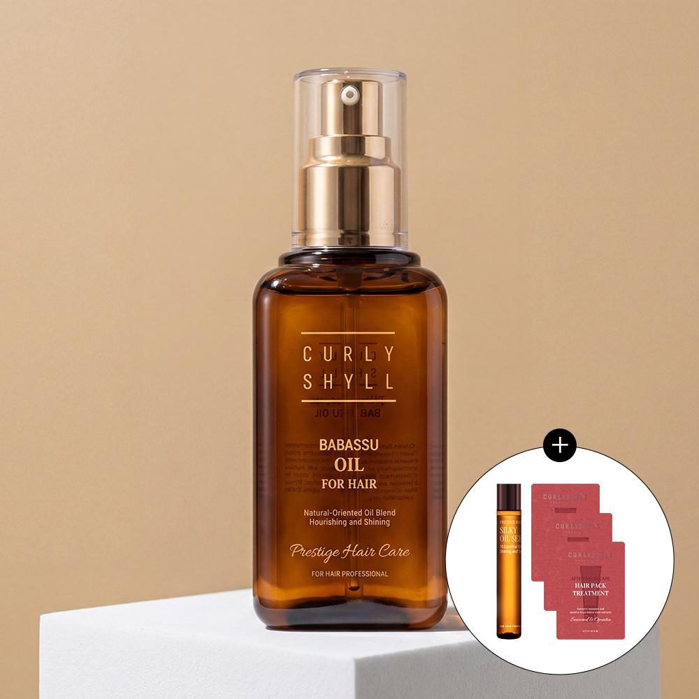 바바수오일 100ml (+ 실키 오일 세럼 13ml, 에프터 살롱 케어 헤어팩 트리트먼트 8ml X 3개 증정)