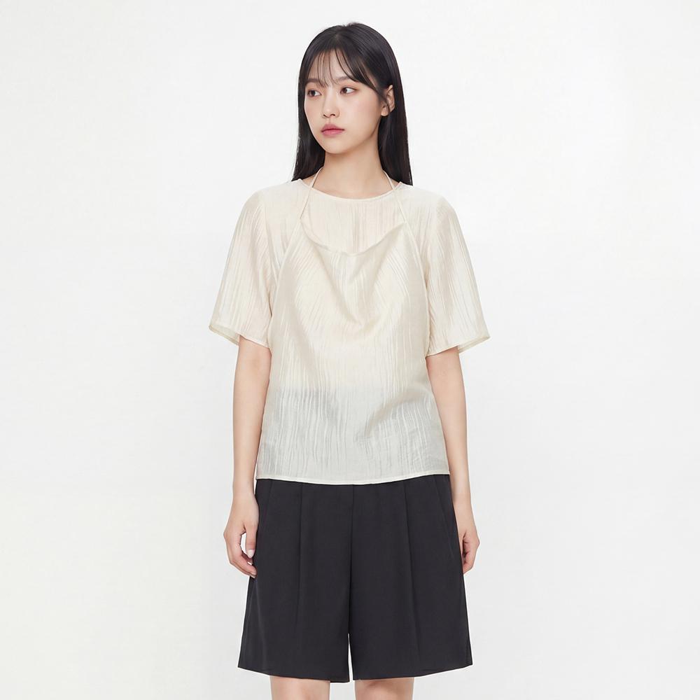 시스루 홀터 블라우스 AS2WB465