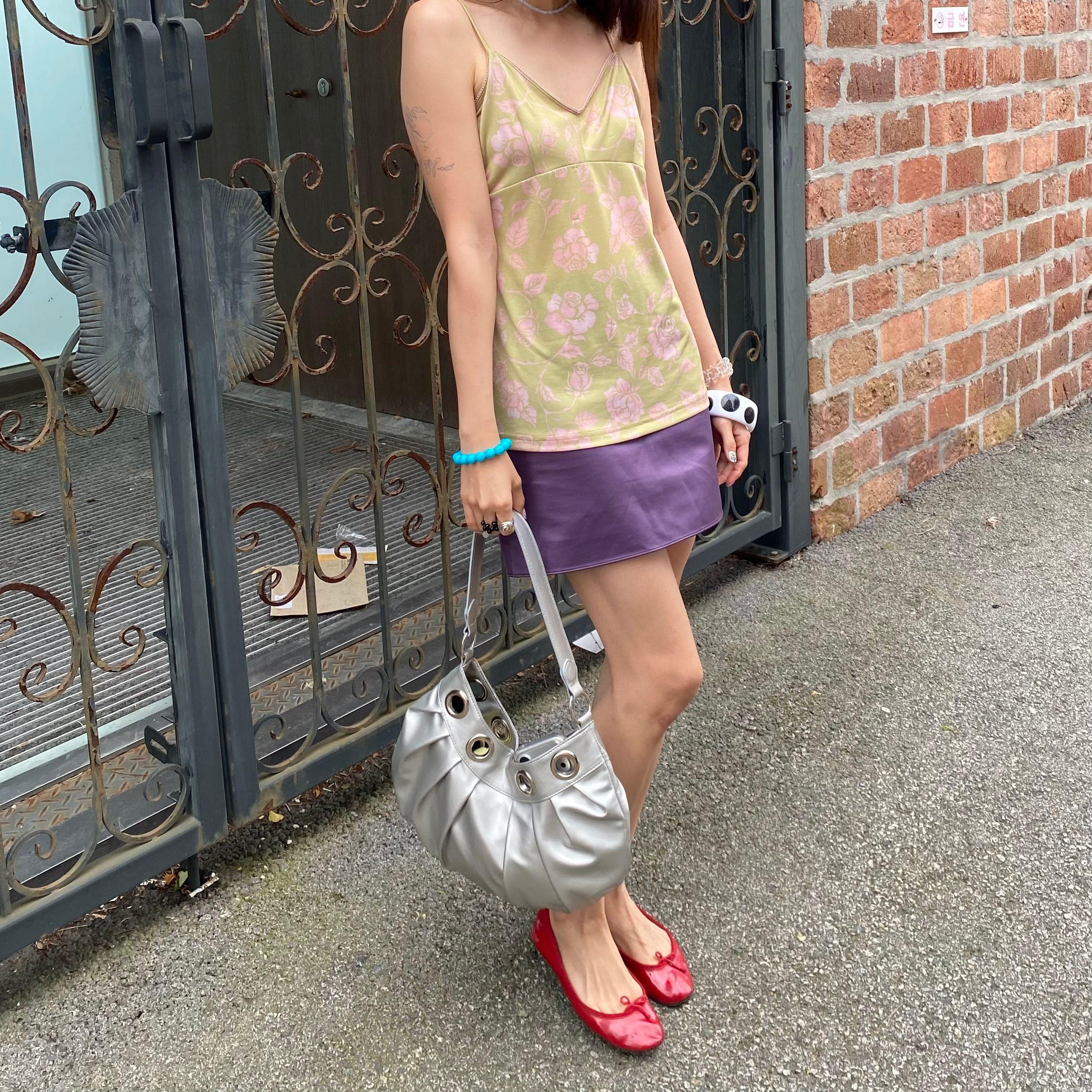 eyelet balloon bag(silver)