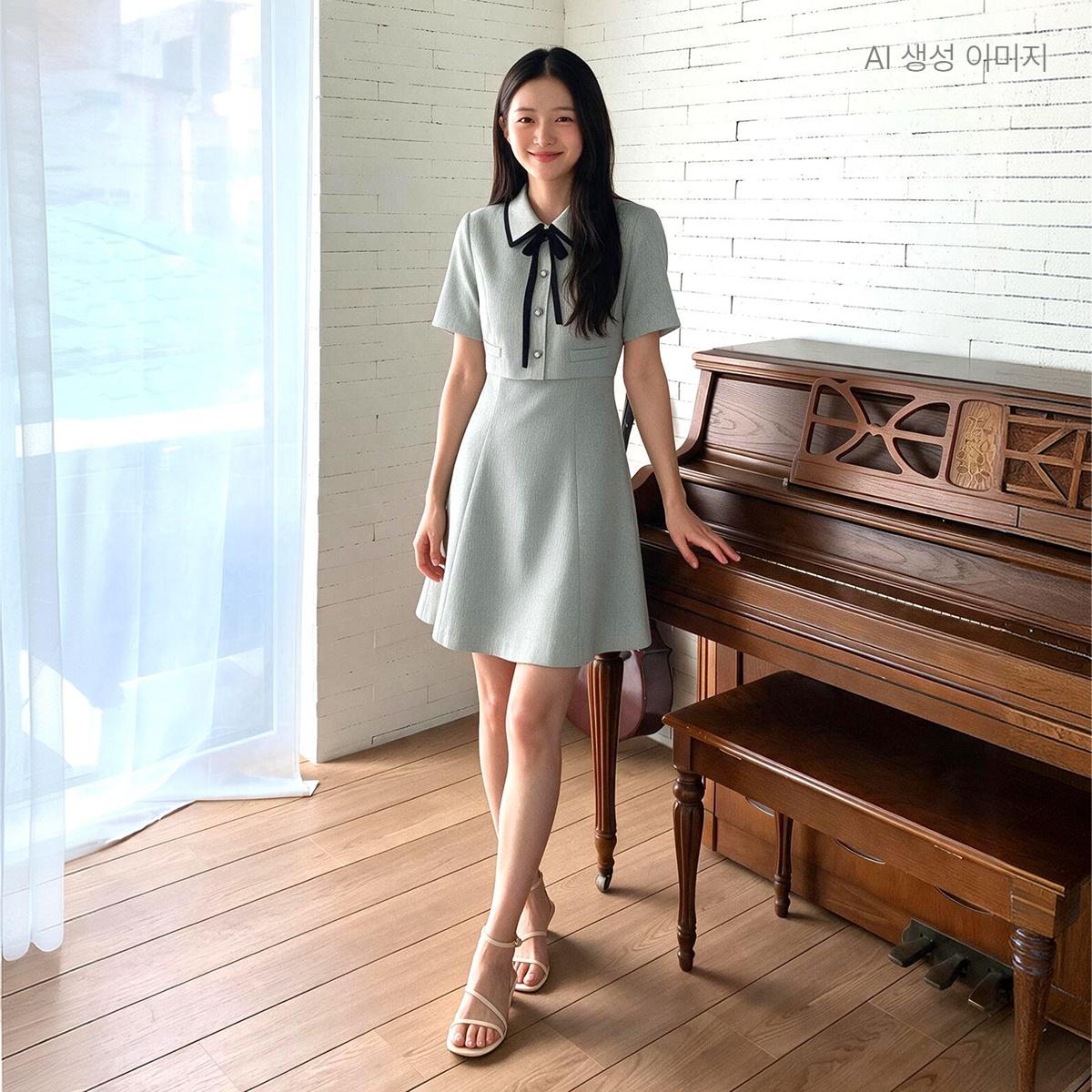 반팔 2in1 미니 원피스 RMOWG38S11