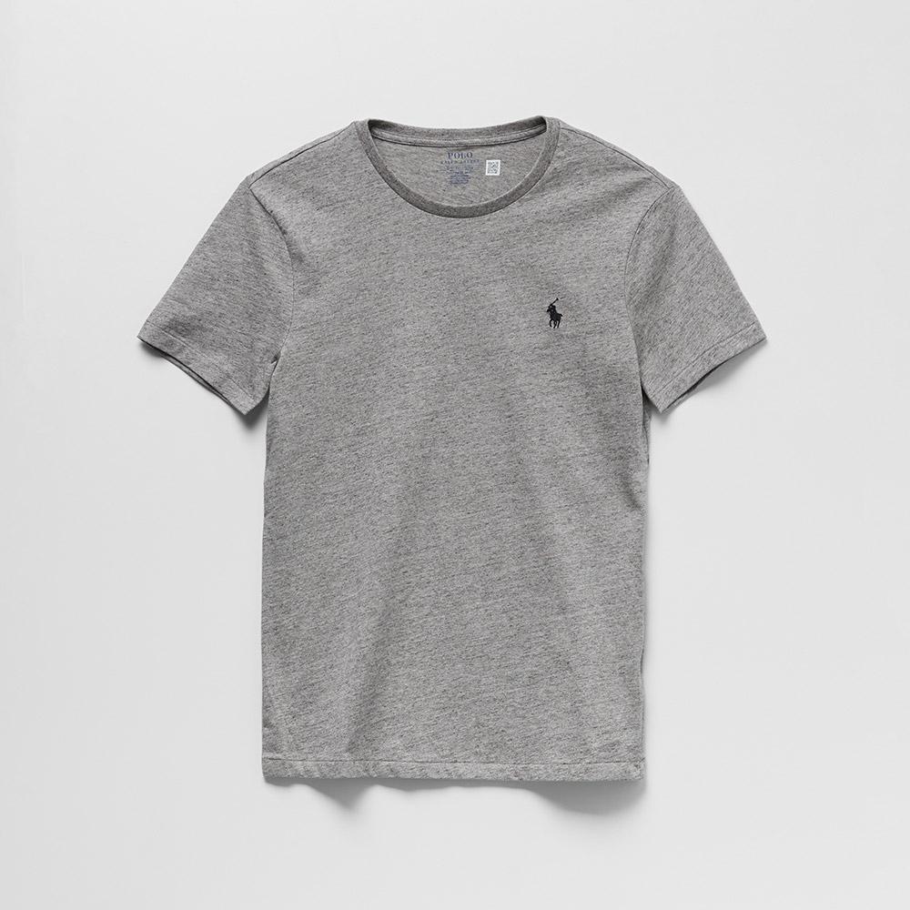 커스텀 슬림 크루넥 티셔츠 (DARK GREY)