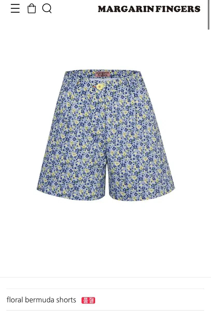 오늘할인) 마가린핑거스 플로럴 버뮤다 숏츠 m