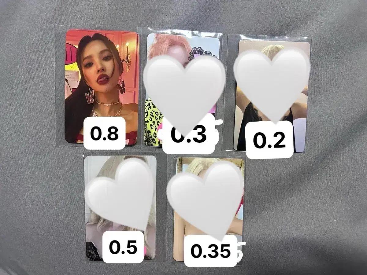 여자 아이들 i love / i feel 누드 퀸 포카 럭드