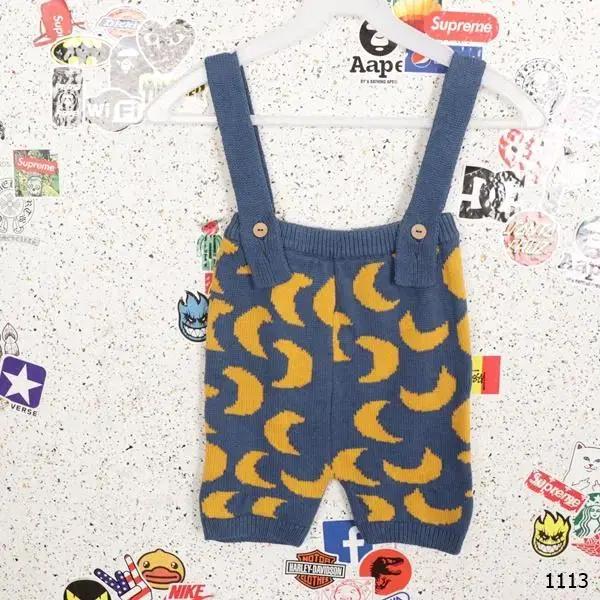 베베드피노 100사이즈 니트멜빵 바지 BL -키켓