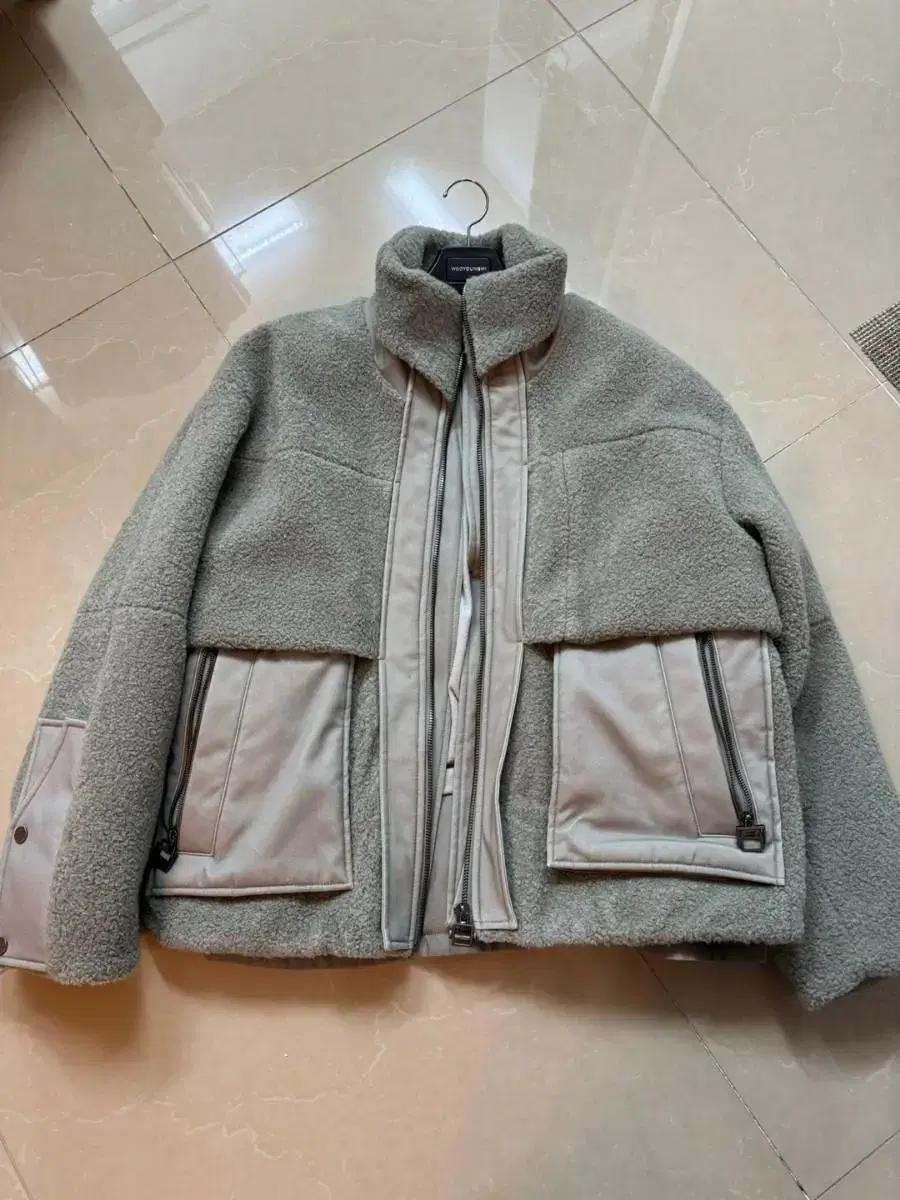 우영미 자켓 Green Stand collar jacket
