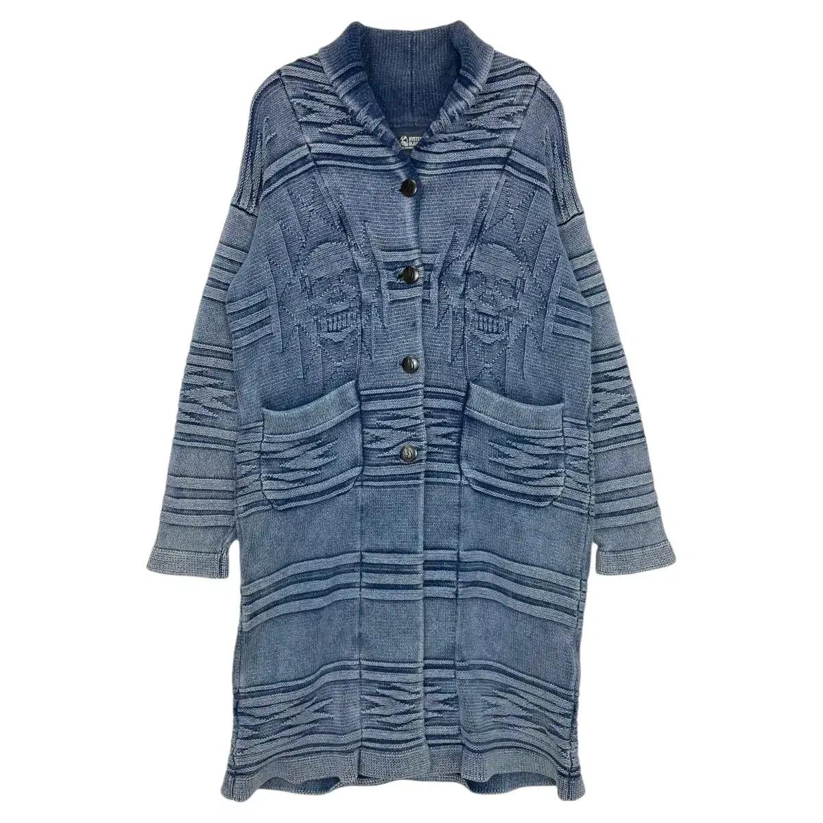 히스테릭글래머 스컬 치마요 니트 가디건 로브