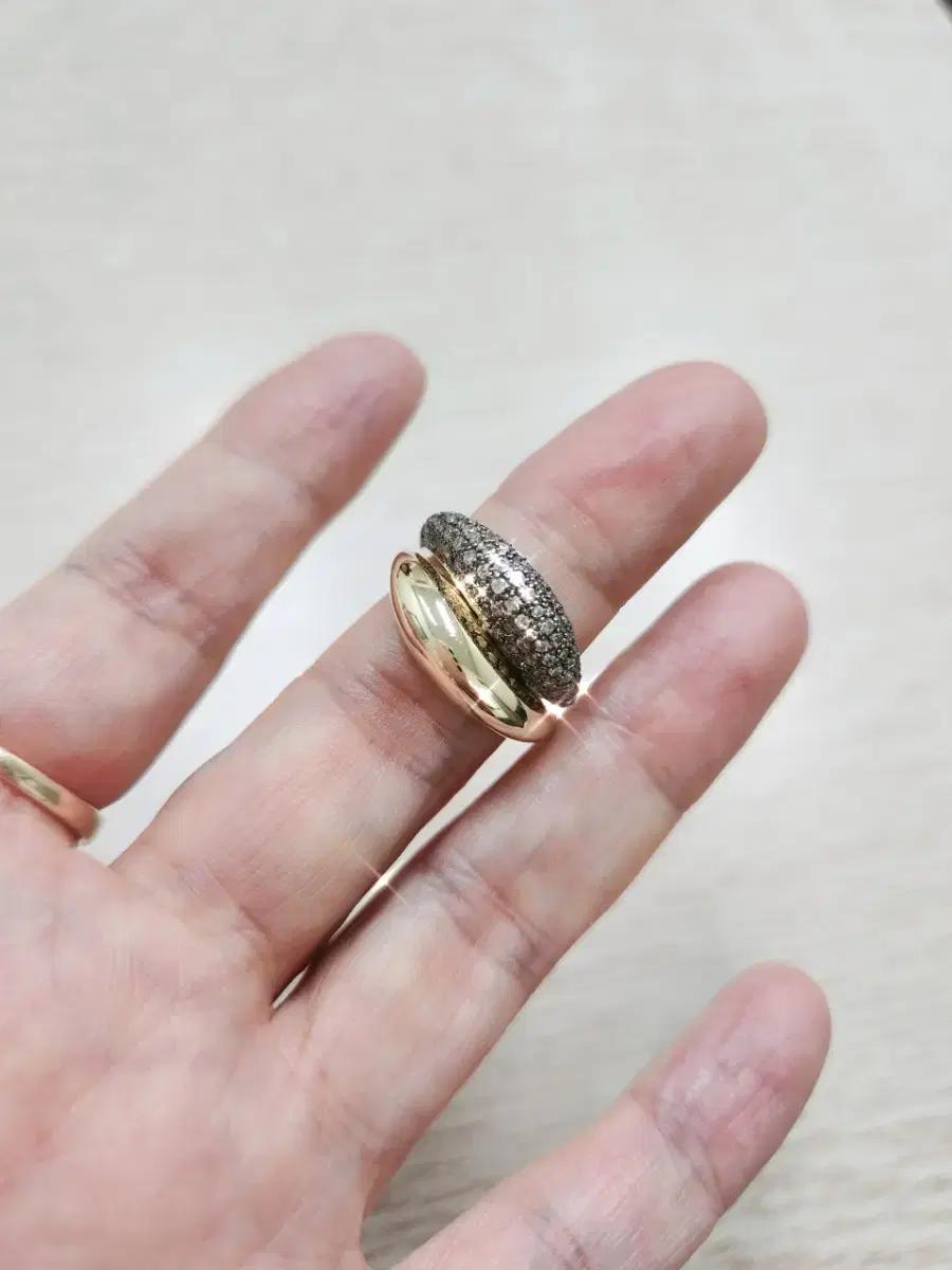 14k 옐로골드 쌍지인듯 쌍지 아닌 쌍지같은 볼륨 외지12호