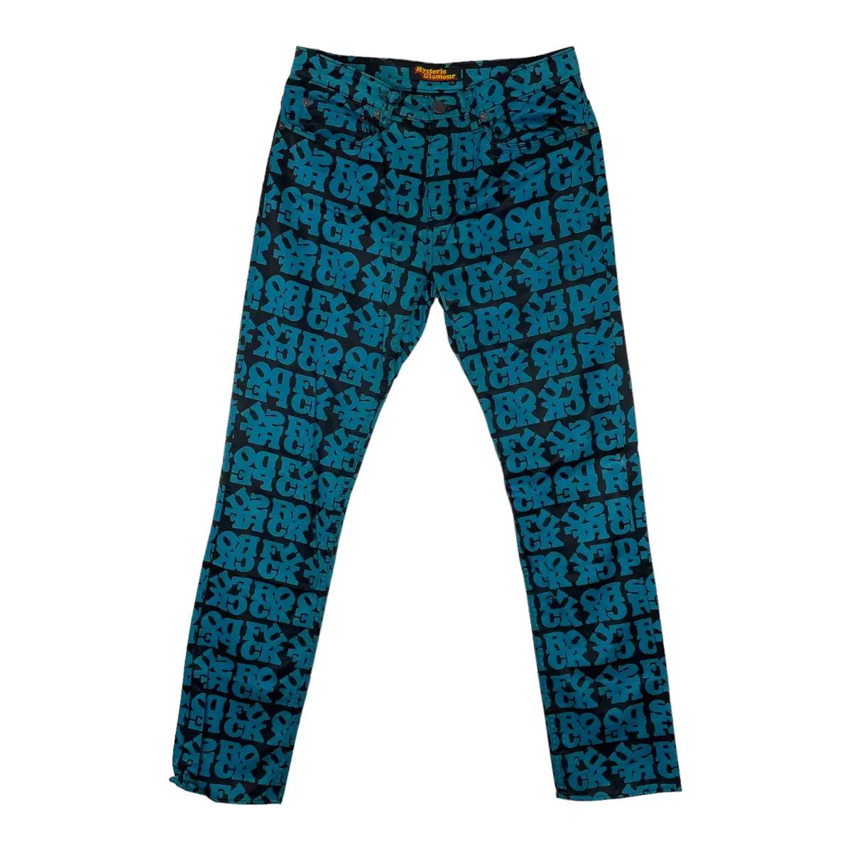 히스테릭글래머 레터링 바지 팬츠