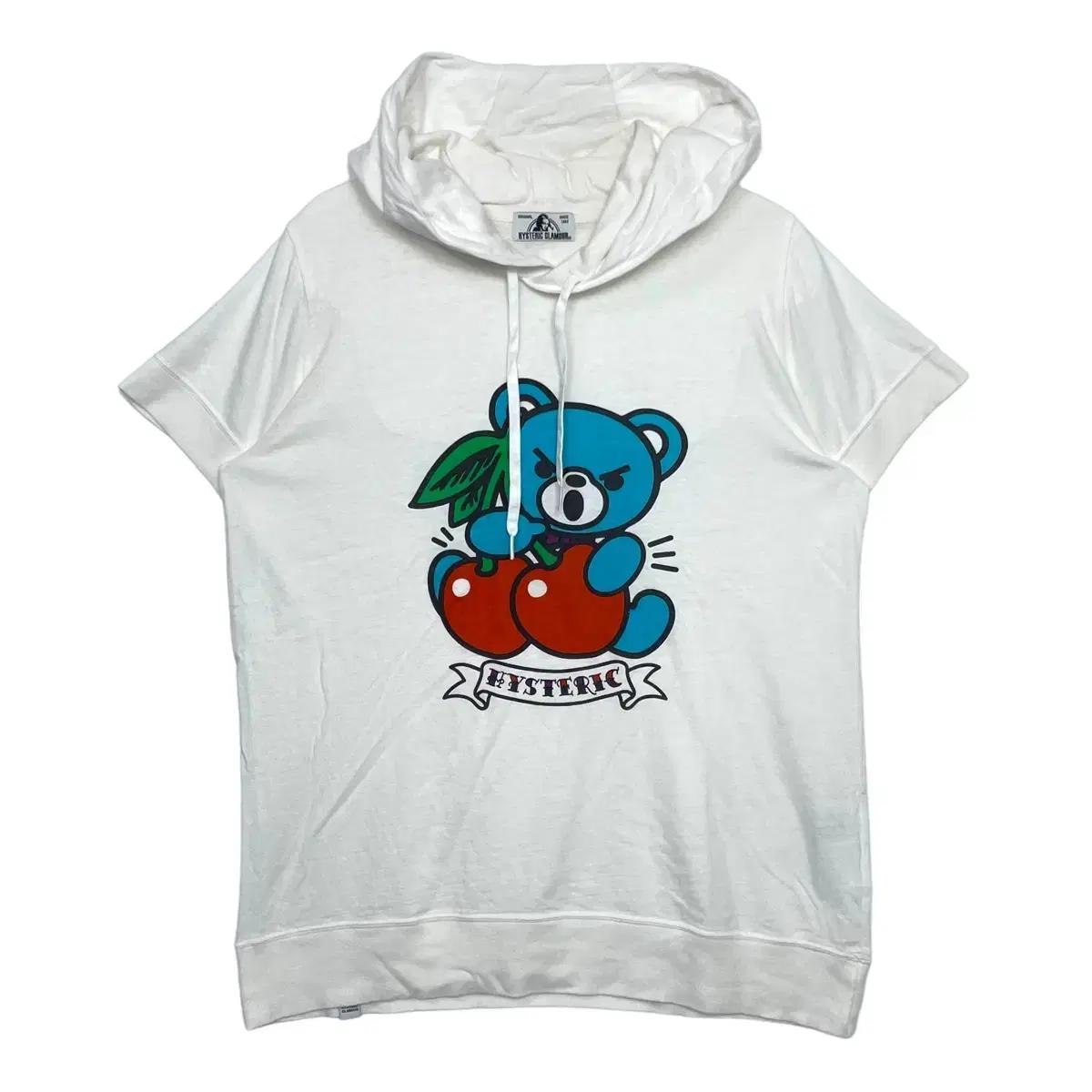 히스테릭글래머 베어 후드 반팔 티셔츠
