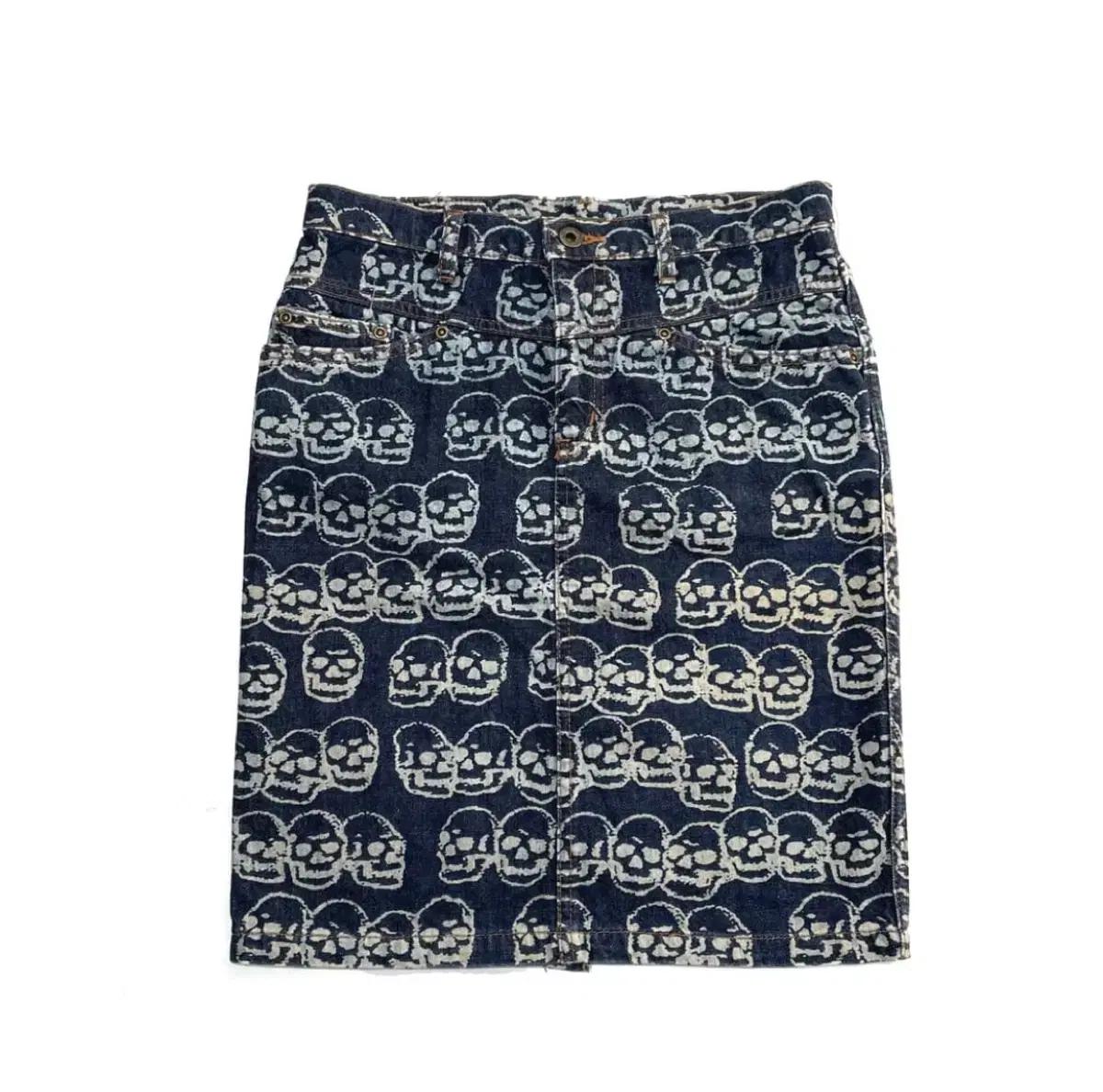 히스테릭 글래머 해골 스커트