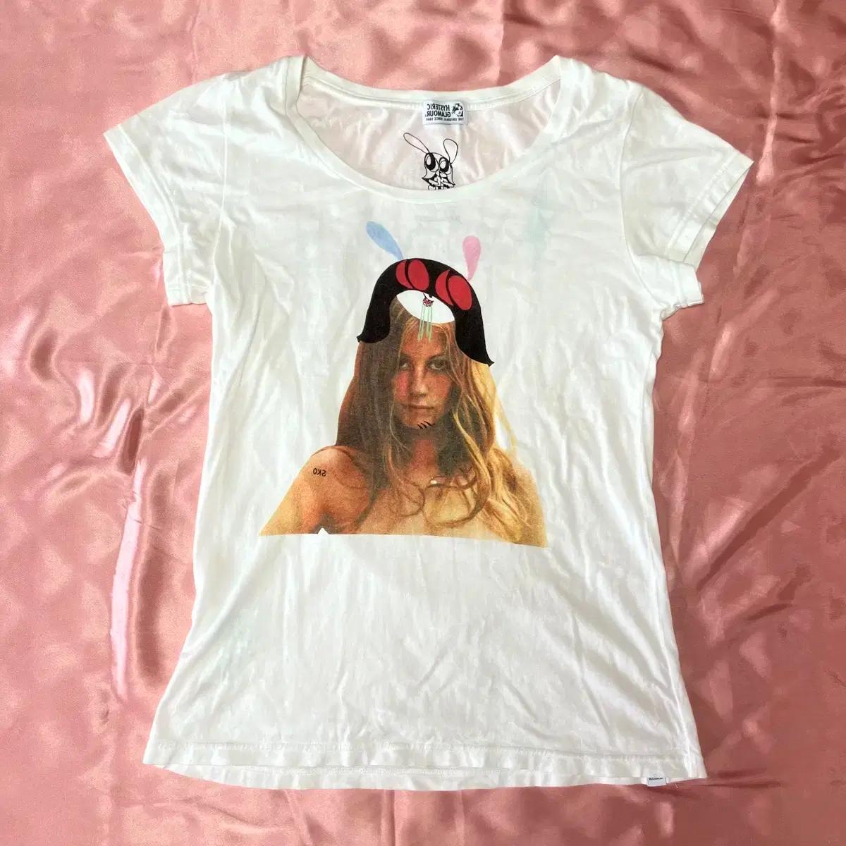 히스테릭 글래머 HYSTERIC GLAMOUR 스콜록트 걸프린팅 반팔티