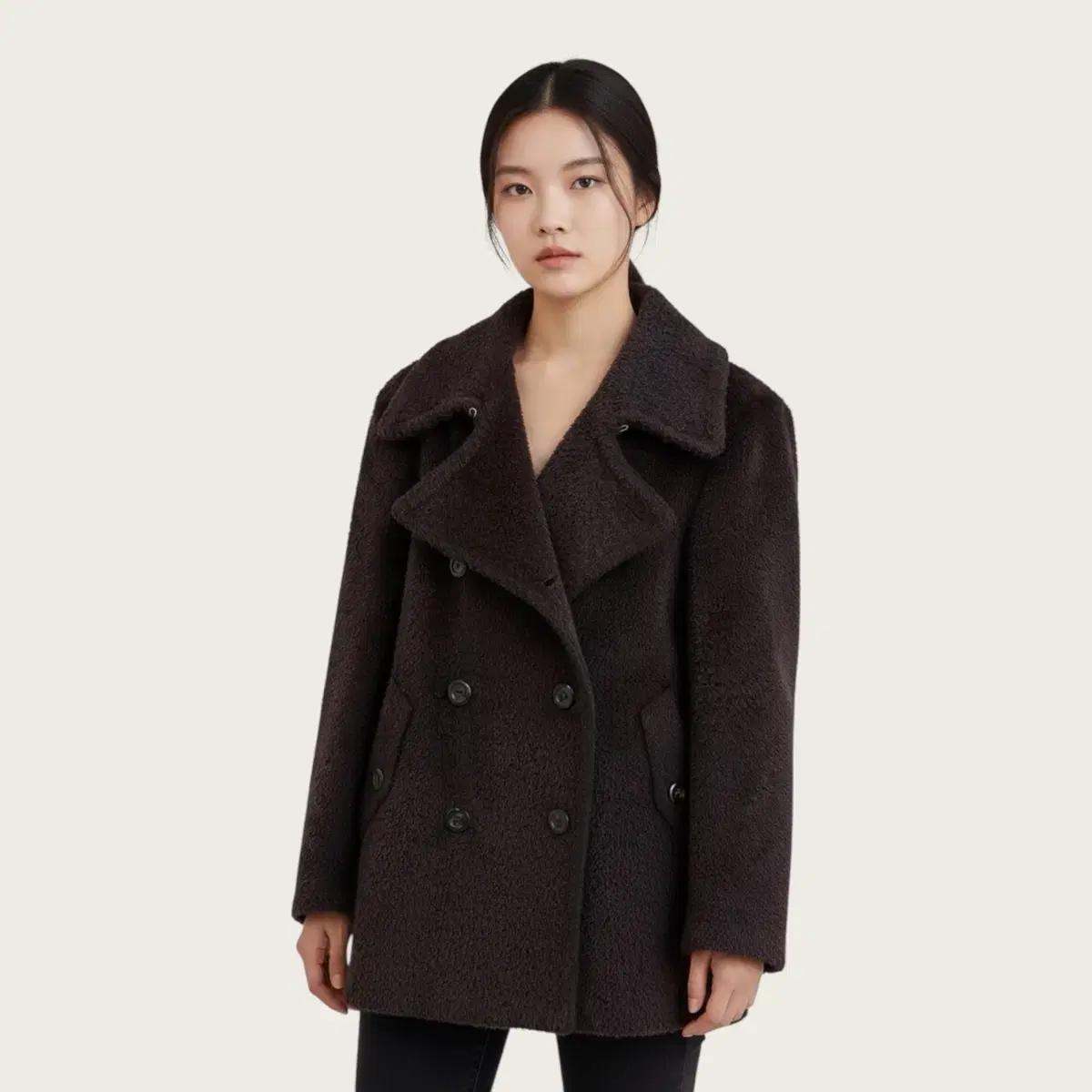IT44/ 막스마라 알파카 블렌딩 더블 코트