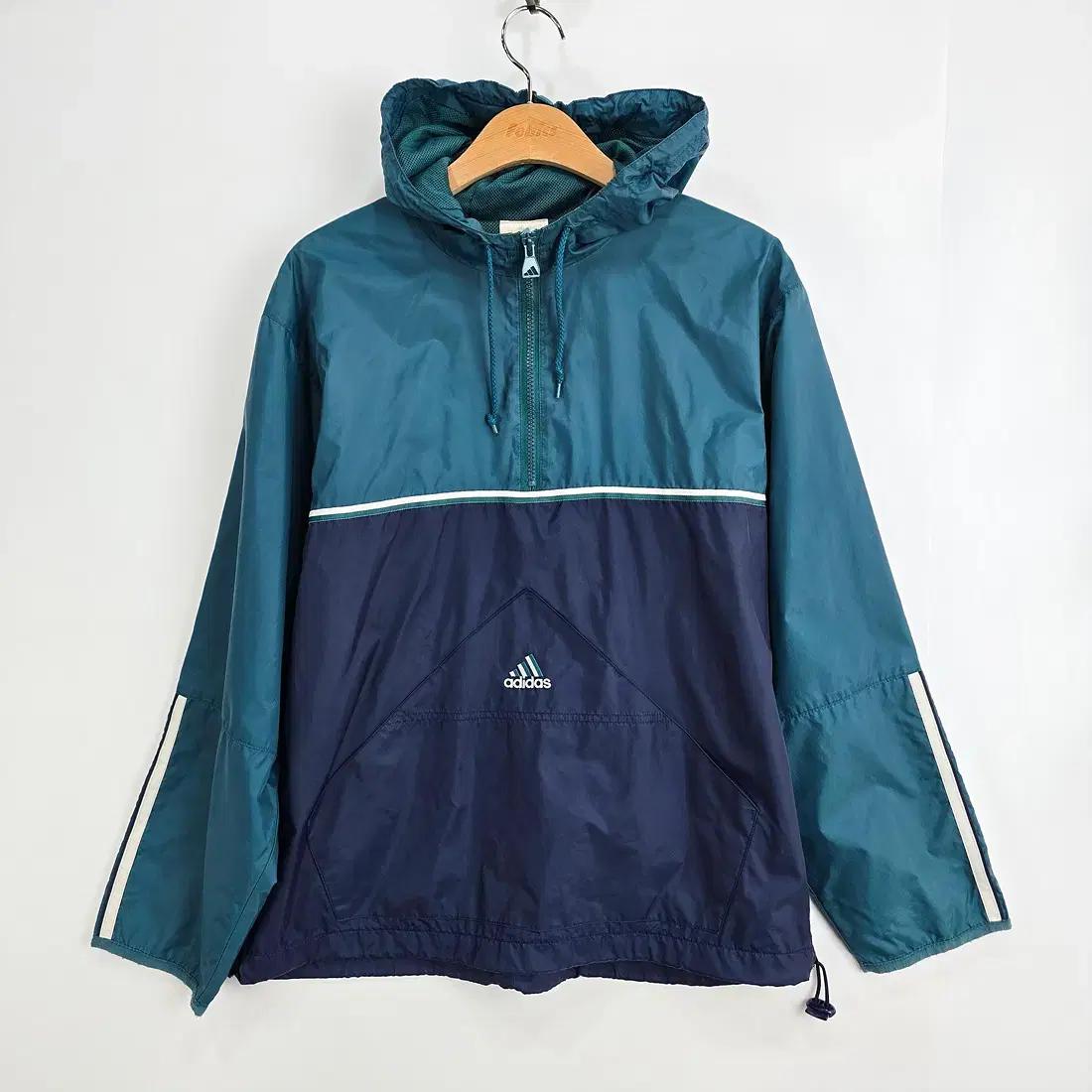 아디다스 Adidas 배색 아노락 바람막이