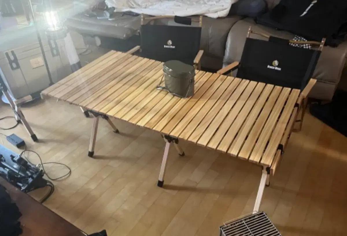 까사마루 캠핑 우드 테이블1200