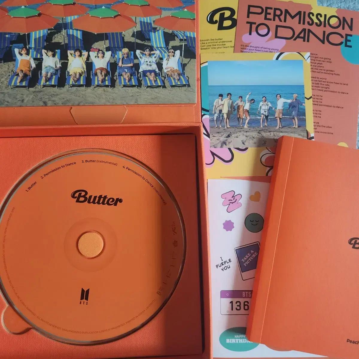 방탄소년단 버터 butter 앨범 peaches 버전