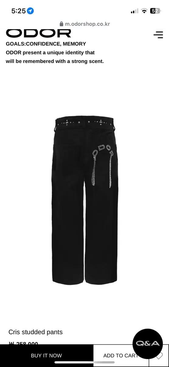 odor cris studded pants