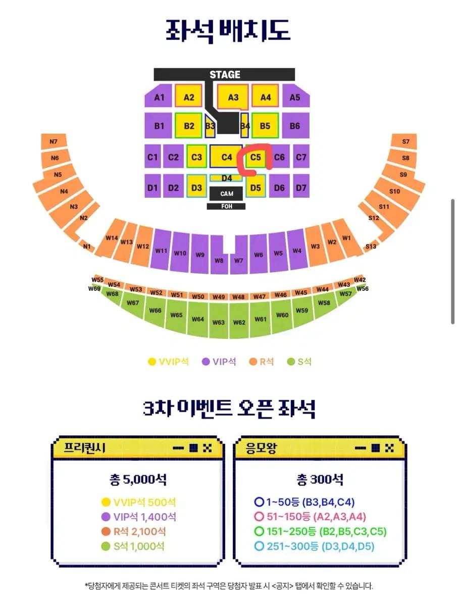 메가콘서트 vvip c5석 양도