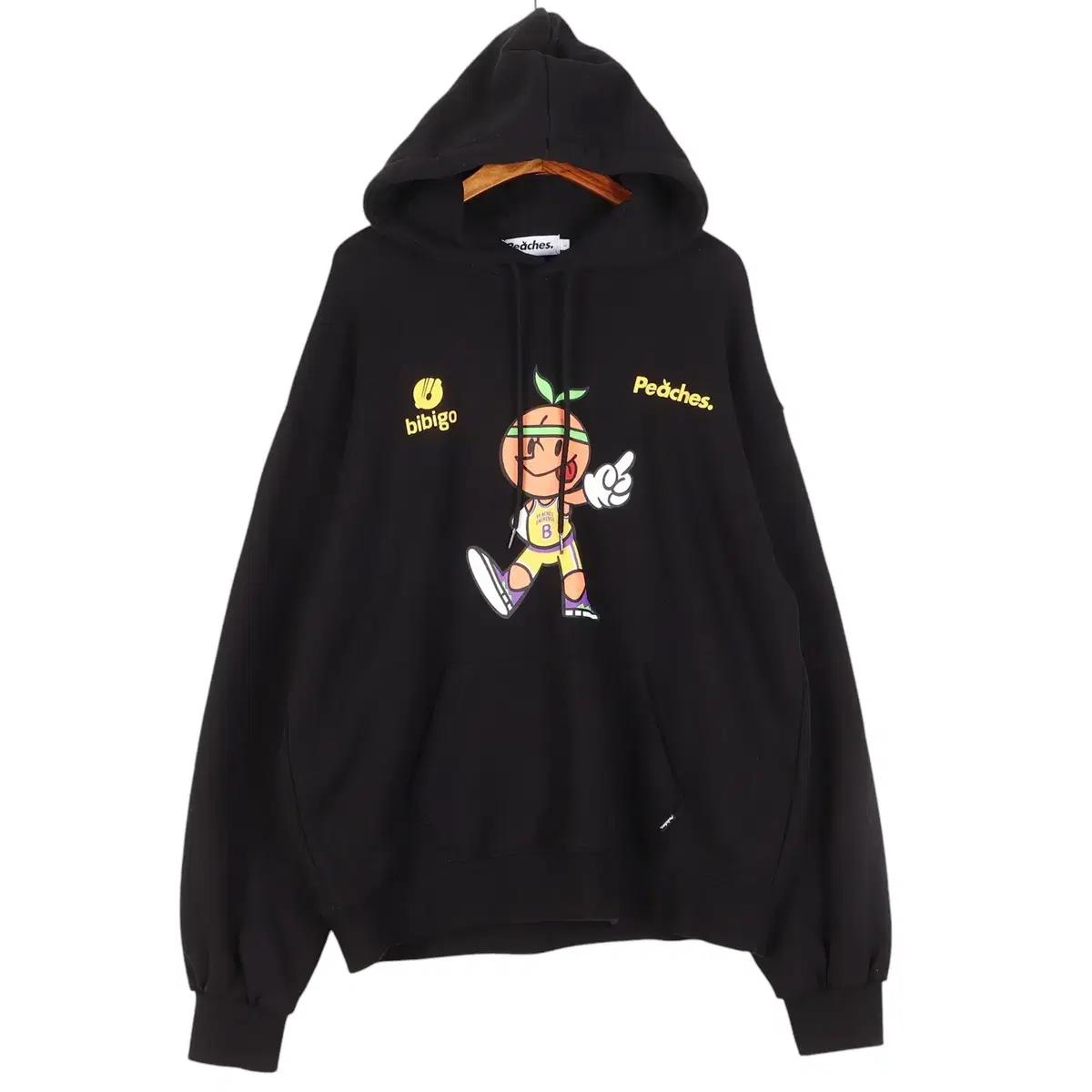 피치스 X 비비고 PEACHES X BIBIGO 레이커스 후드 L