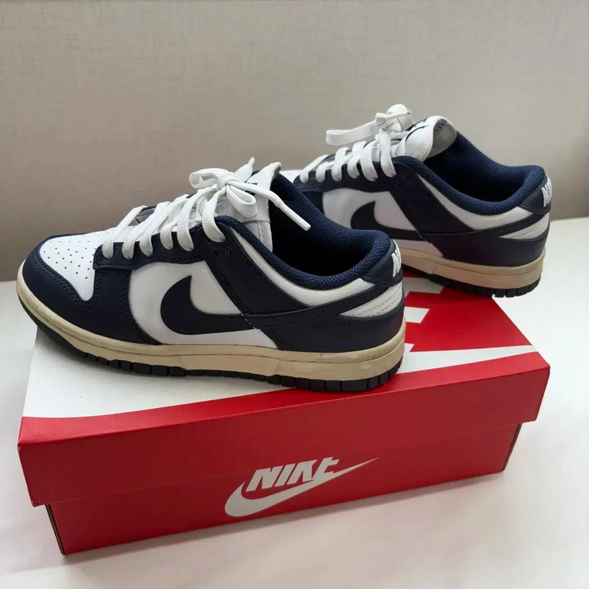 나이키 덩크 로우 빈티지 미드나잇네이비220