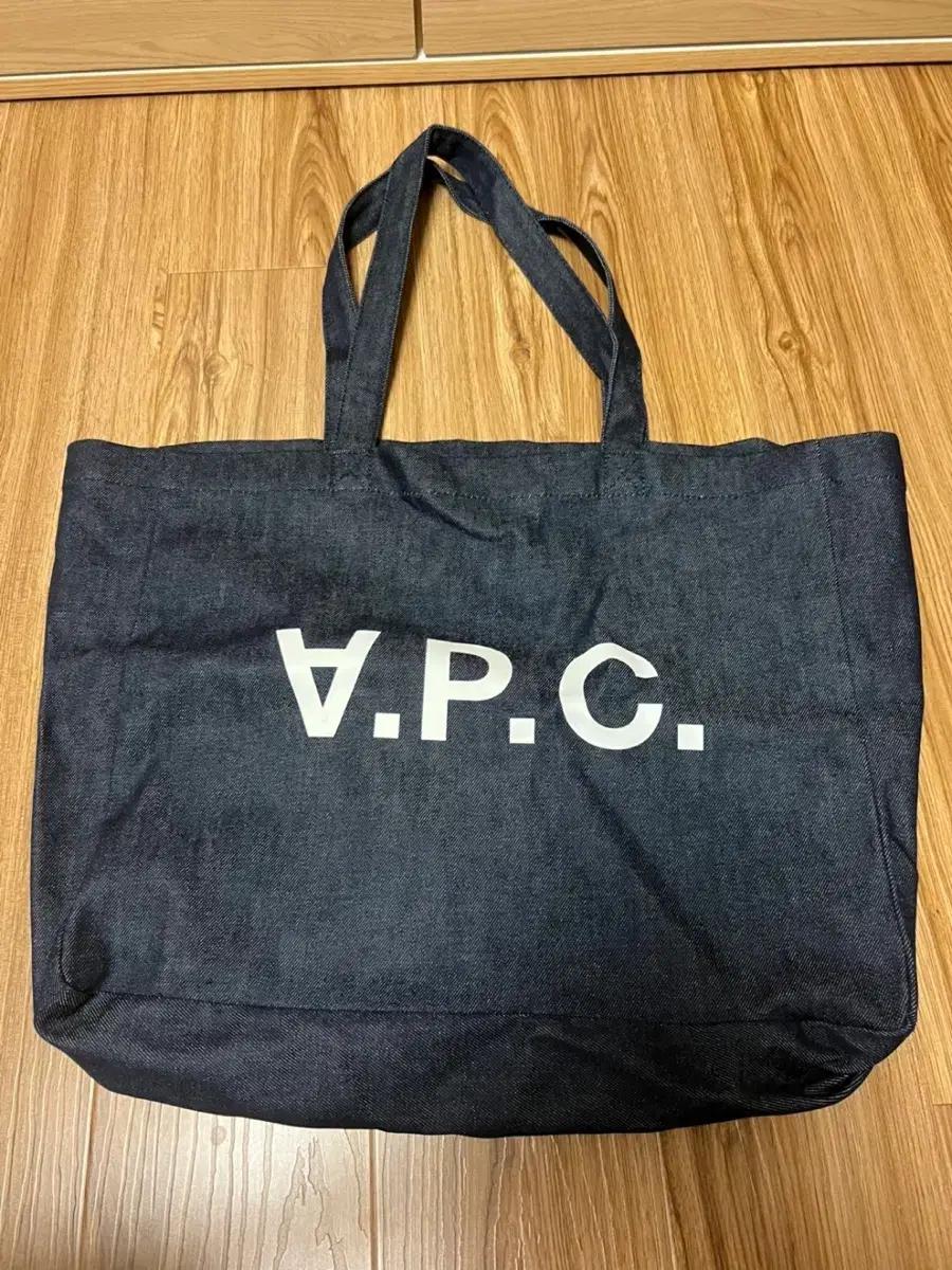 APC 데님 토트백