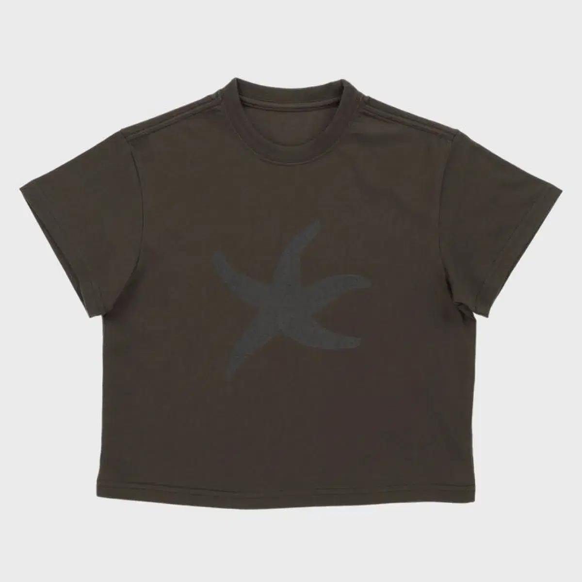 더콜디스트모먼트 TCM starfish logo crop T 브라운 S