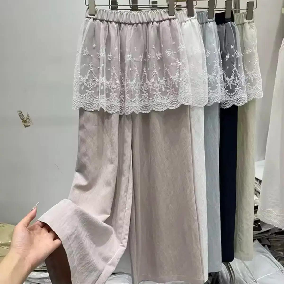 발레코어 레이스스커트 팬츠 / 데일리 캐주얼 러블리 빈티지 y2k