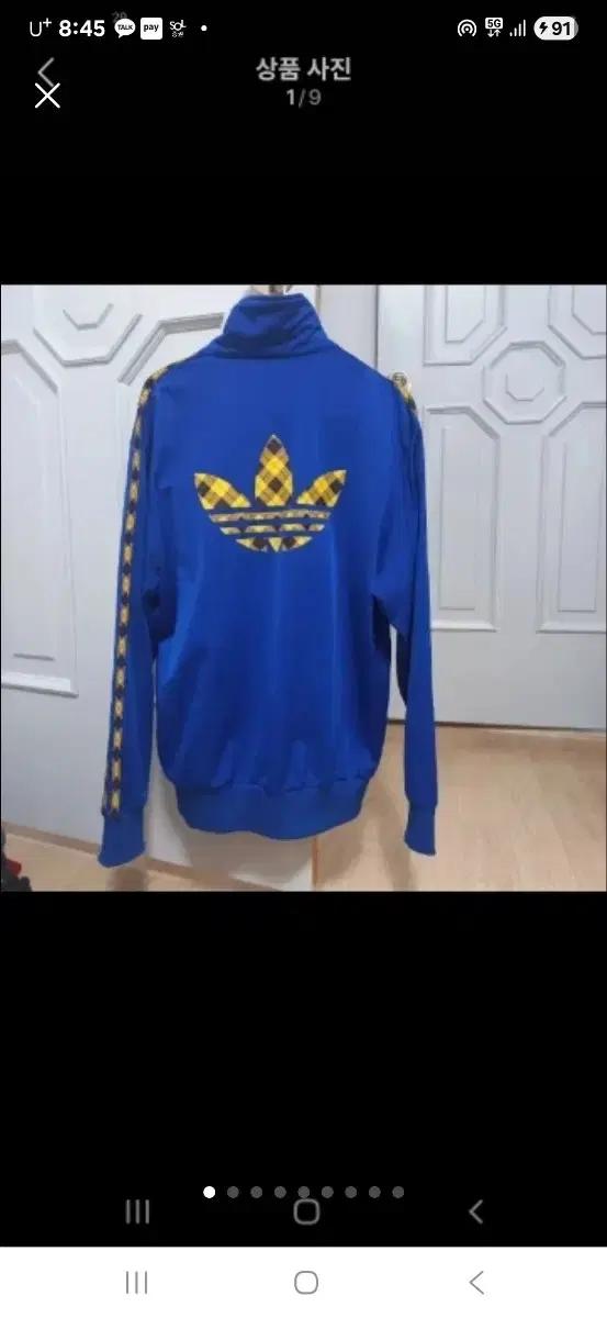 아디다스 타탄체크 파이어버드 트랙탑 100