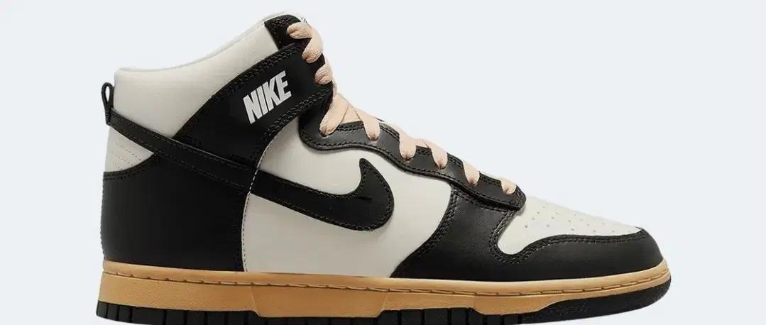 나이키 덩크 하이 블랙/아이보리 스니커즈 세일블랙