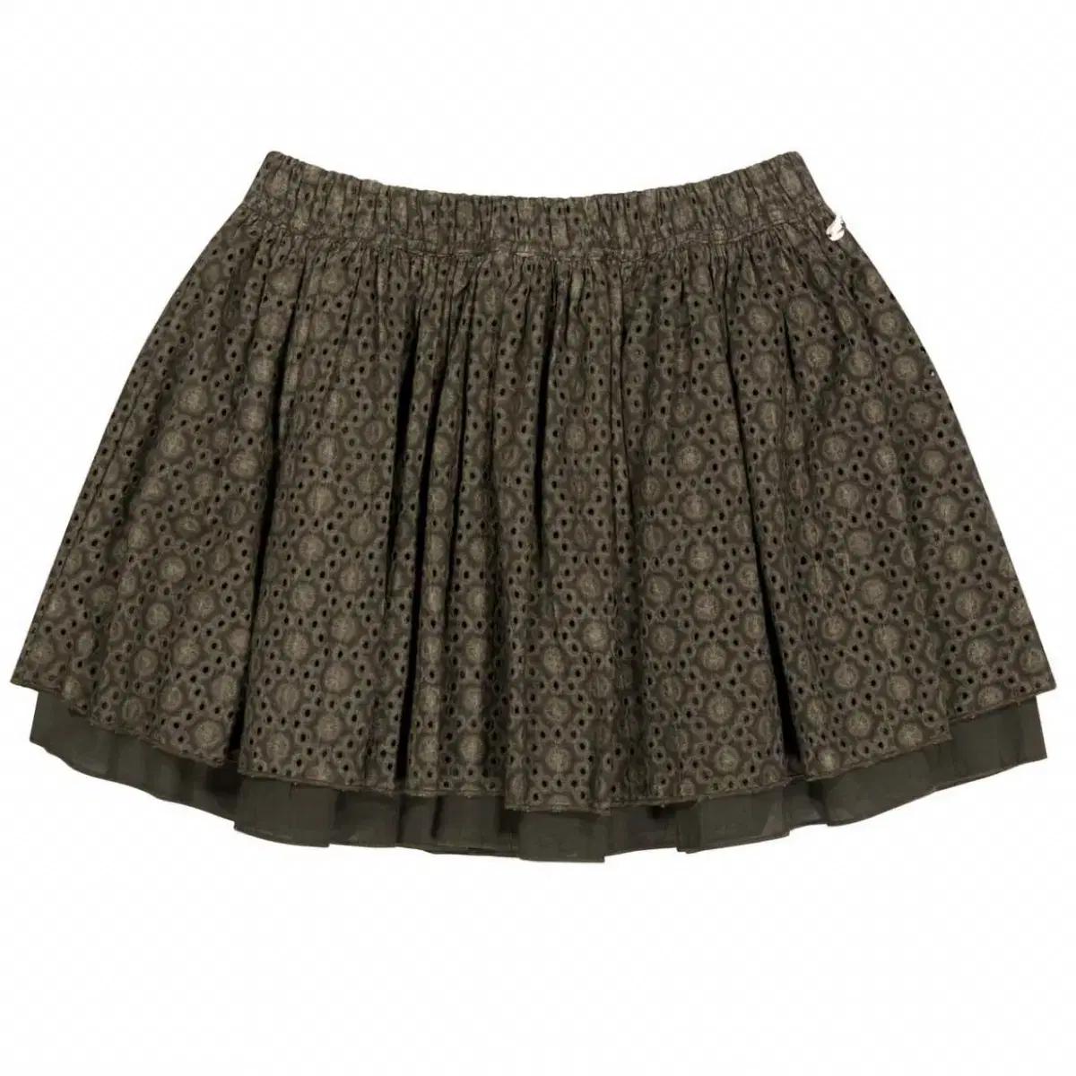 코이세이오 FLOWER PUNCHING SKIRT BROWN