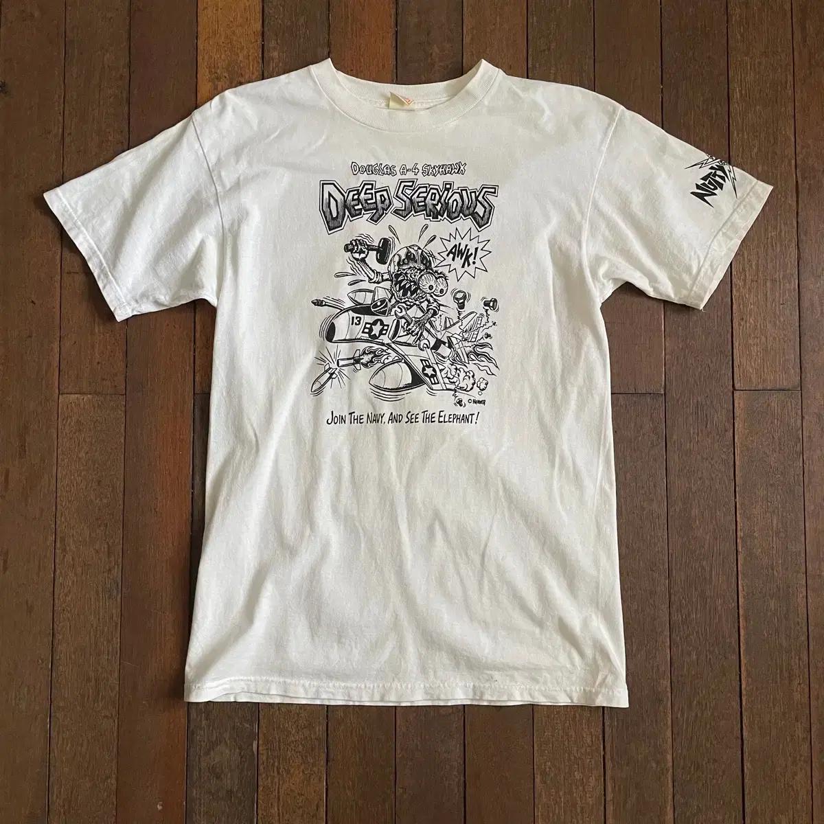 90s 구리맥 올드 리얼 맥코티 반팔 티셔츠
