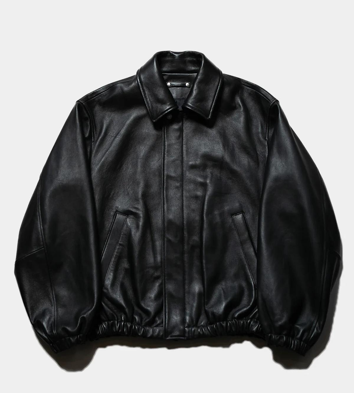 24AW 슈타인 레더 블루종 블랙 m 구매합니다