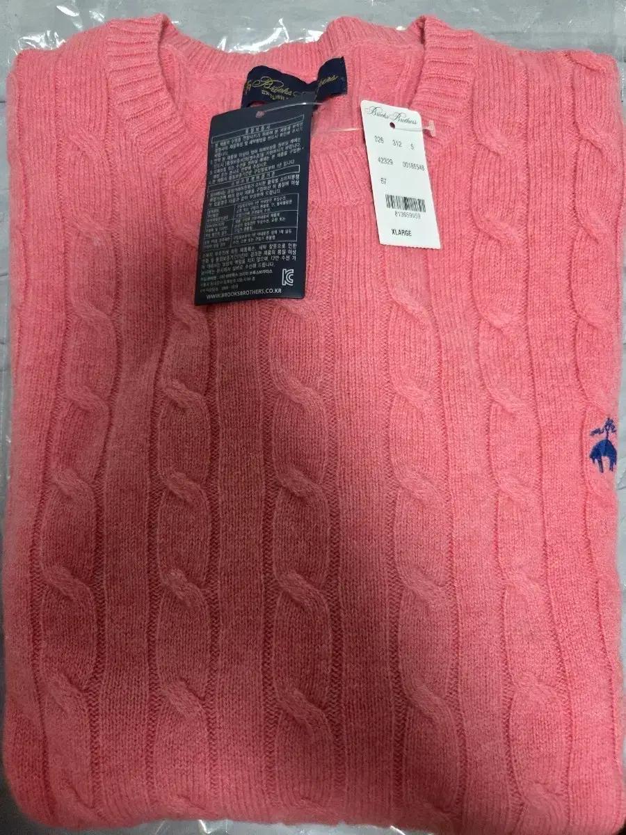 (새상품) 브룩스브라더스 램스울 케이블 니트 XL
