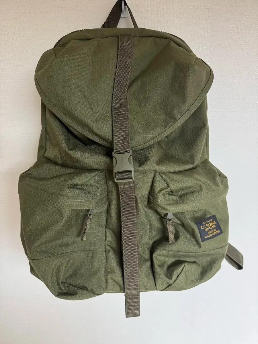 필슨 코듀라 립스탑 백팩 올리브 드로우스트링 가방