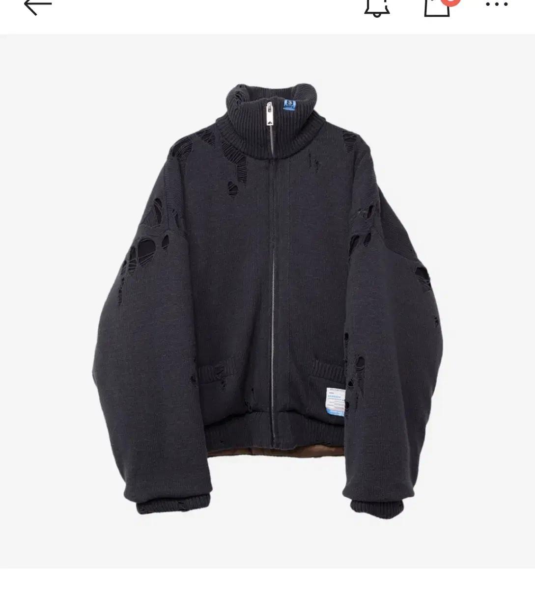 미하라 야스히로 패디드 니트 가디건 블랙 44 삽니다.