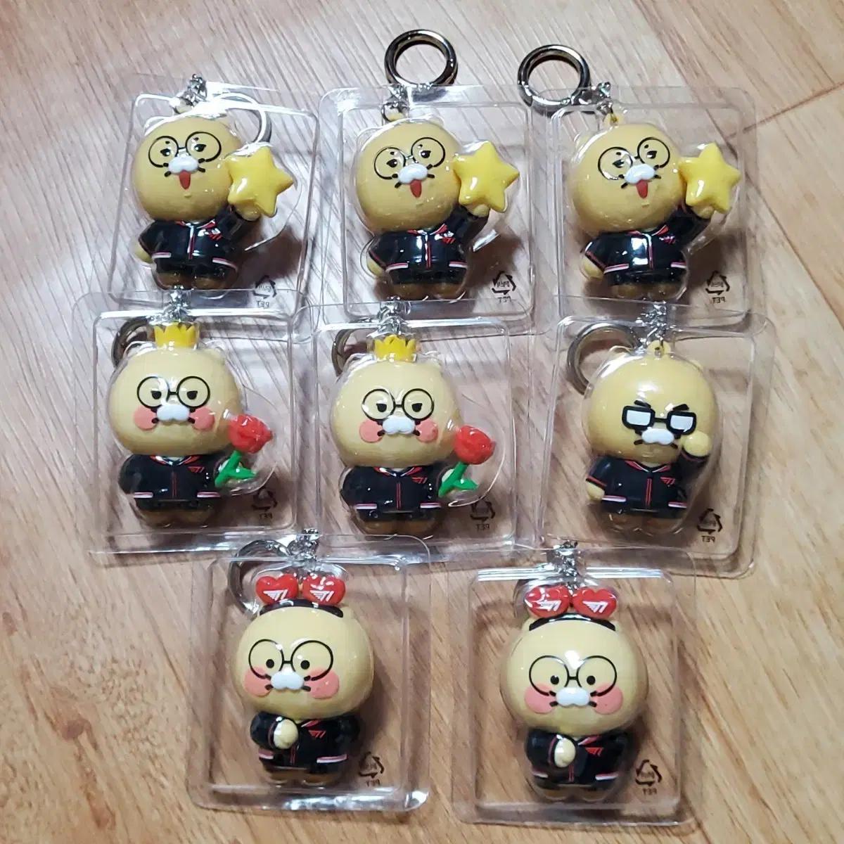 T1 티원 X 카카오프렌즈 콜라보 춘식이 led 랜덤 키링