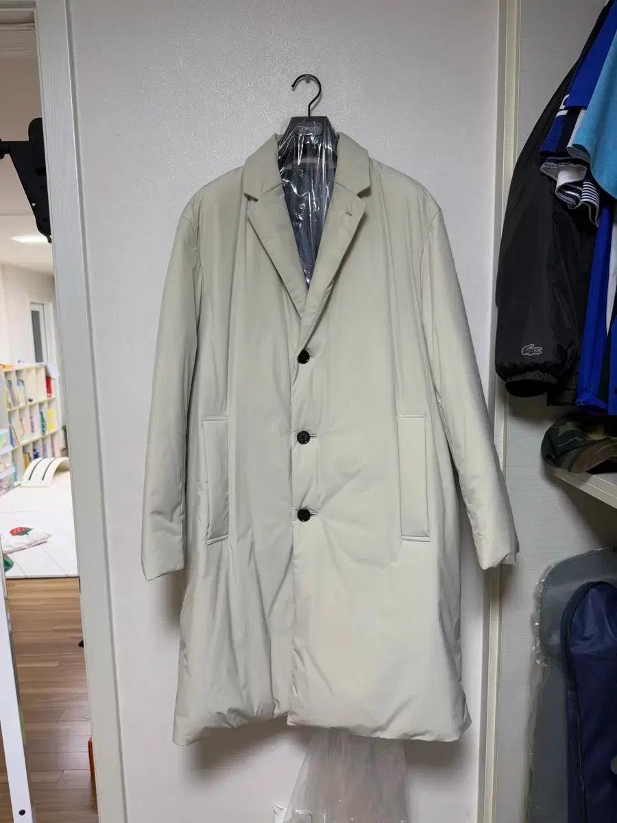 THOERY 남성 아이보리 롱 패딩코트 M (A급)